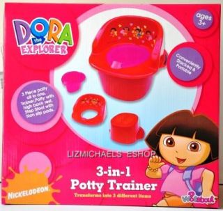 Dora The Explorer 3 in 1 Potty Trainer Kids Potty Toilet Seat