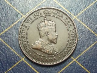 1907H Canadian Large Penny King Edward VII Key Date Lot 28
