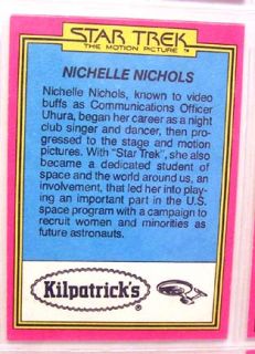 1979 Star Trek Motion Picture Kilpatrick Bread Card Set