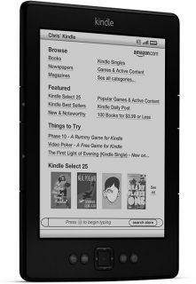 New Model  Kindle 6 E Ink Display 2GB Wi Fi 6in Black Digital