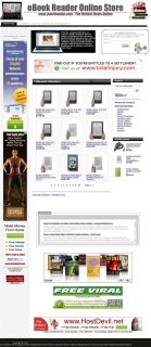 Very Popular Kindle Nook eReader Website Business for Sale