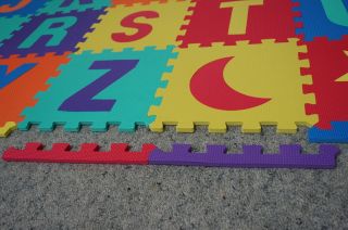 ABC Alphabet Puzzle Interlocking Eva Foam Floor Play Mat Baby Kids
