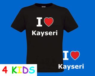 Kinder T Shirt I Love Kayseri C2507K
