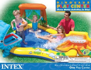 Intex Dinosaur Play Center Inflatable Kids Set Swimming Pool