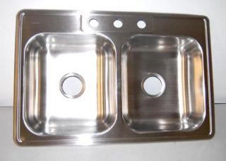 Kingsford K233223 Stainless Steel Double Kitchen Sink