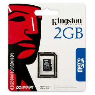 Kingston SDC 2GBSP 2GB MicroSD Flash Card Single Pack SDC 2GBSP