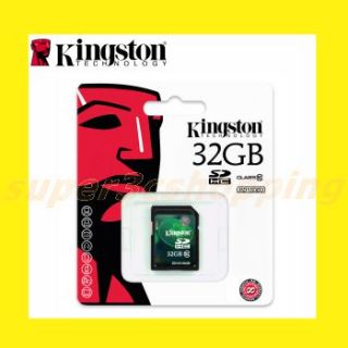 Kingston 32GB Class 10 SD HC SDHC Flash Memory Card HD Video SD10V