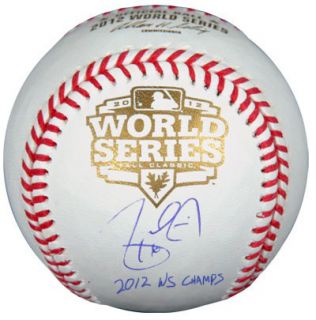 Angel Pagan Autographed Ball 2012 World Series 12 WS Champs PSA DNA