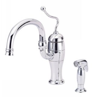 Danze D407521 Kitchen Faucet Single Handle w Spray Chrome