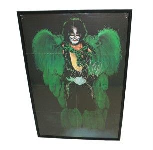 Kiss Peter Criss Signed Poster Autographed Vintage Kiss Poster