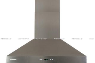 36 European Wall Mount Stainless Steel Range Hood with Baffle Filter