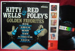 Kitty Wells Red Foley Golden Favorites LP Vinyl Record Album