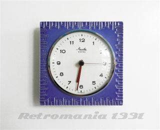 Beautiful retro ceramic wall clock/kitchen clock, made by Mauthe