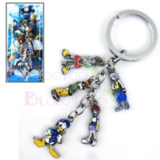 Kingdom Hearts Sora Goofy Kairi Donald Duck Keyring A75