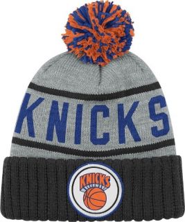 New York Knicks Mitchell Ness KJ46 High 5 Throwback Pom Knit Hat