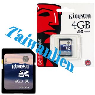 Kingston 4GB 4G SD SDHC Class 4 Secure Digital Flash Memory Card