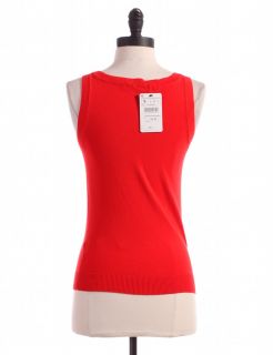 Zara Red Sleeveless Top Sz s Knit Shirt