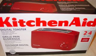 New KitchenAid Digital Toaster 4 Slice KTT570ER Red
