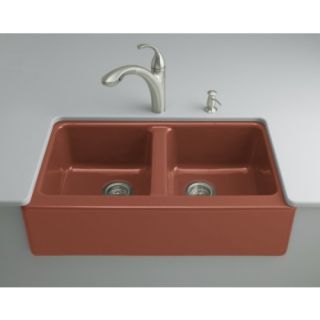Kohler K 6534 4U R1 Apron Front Kitchen Sink Red