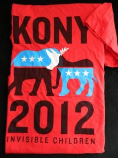 Kony 2012 Invisible Children T Shirt XL Unisex Donkey Elephant