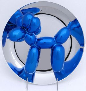 Jeff Koons Blue Balloon Dog Sculpture Pristine in Publishers Original