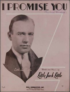 1931 I Promise You Sheet Music Little Jack Little Piano Vocal Chords