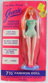 Vintage Jeanie Doll by s s Kresge SEALED Package