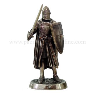 Medieval Knight 7H Crusader Melee Warrior Statue Figurine Suit of