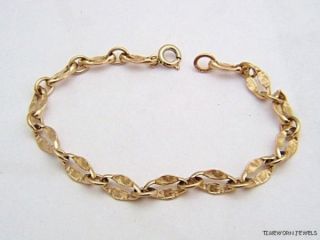 Vintage Krementz 14kt Gold Filled Fine Link Bracelet