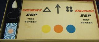 Kreskins ESP Game RARE Milton Bradley 1967