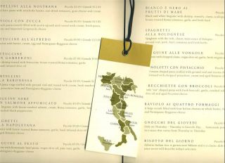 Menu Serale 8 Pages in Hard Cover Italian Restaurant