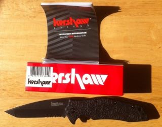 Kershaw Kuro 1835TBLKST Black Assisted Opening Pocket Knife New not