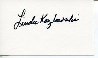 Linda Kozlowski Crocodile Dundee Sexy Signed Autograph