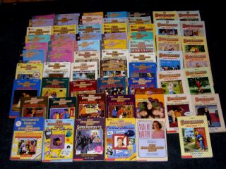 huge lot of 63 different baby sitter s club books by ann m martin you