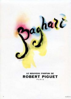 source plaisir de france this is a 1951 print ad for baghari