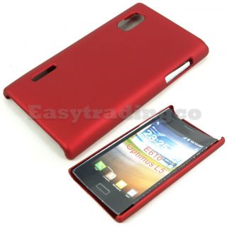 Red Hard Back Cover Case for LG Optimus L5 E610