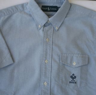 85 Ralph Lauren Blue Oxford Shirt Mens Size XXL