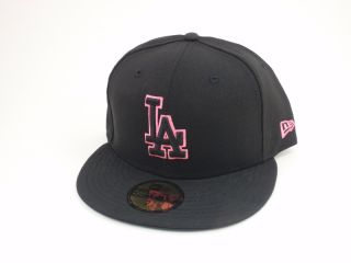Angeles La Dodgers Fitted 5950 Hat New Era 59Fifty Baseball Cap Pink