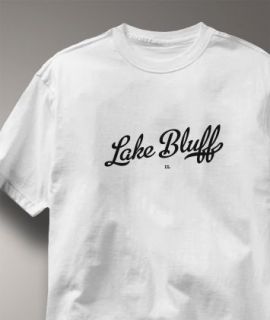 Lake Bluff Illinois IL Metro White Hometown T Shirt XL
