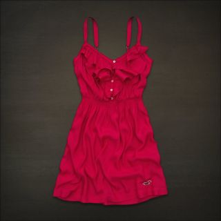 New Hollister by Abercrombie Fitch Laguna Hills Beach Mini Dress Red