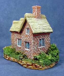 Village Building Country Cottage Stone Wall Thatched Straw Roof
