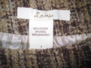 Lani Tweed Flared A Line Skirt Size Small