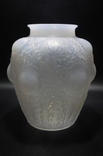 Rene Lalique Opalescent Glass Domremy Vase