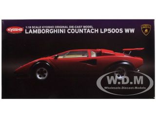 Lamborghini Countach LP500S Red Walter Wolf Edition 1 18 by Kyosho