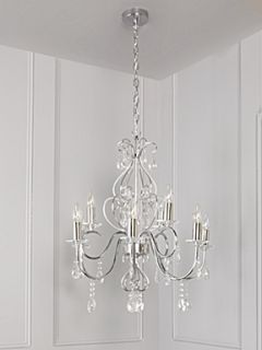 Linea Isabella 9lt glass chandelier   