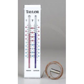 5327 Indoor Outdoor Thermometer w/ Bold, Colored Numbers & Large Face