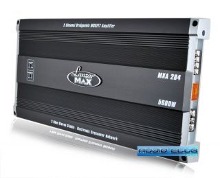 Lanzar Max Series MXA284 5000 Watts Car Stereo 2 Channel Bridgeable
