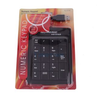 USB 19 Key Number Numeric Keypad Keyboard for Laptop Keyboard