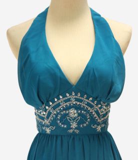 Lara Design 2915 Ocean $280 Halter Homecoming Party Dress NWT Avail