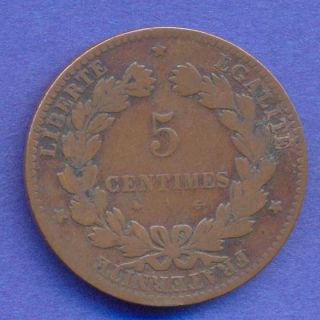 France 5 Centimes 1876 A KM821 1 S58